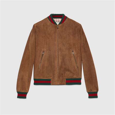 gucci down jacket men's|gucci suede jacket.